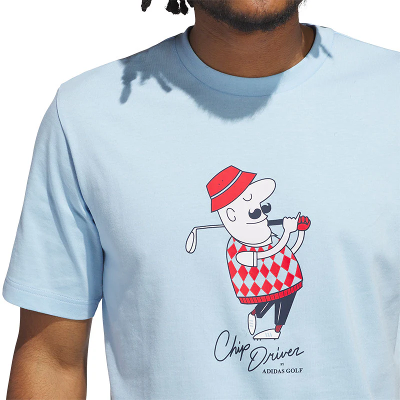 ADIDAS Classic Chip Graphic Men's T-Shirt (Sky) - Image 3