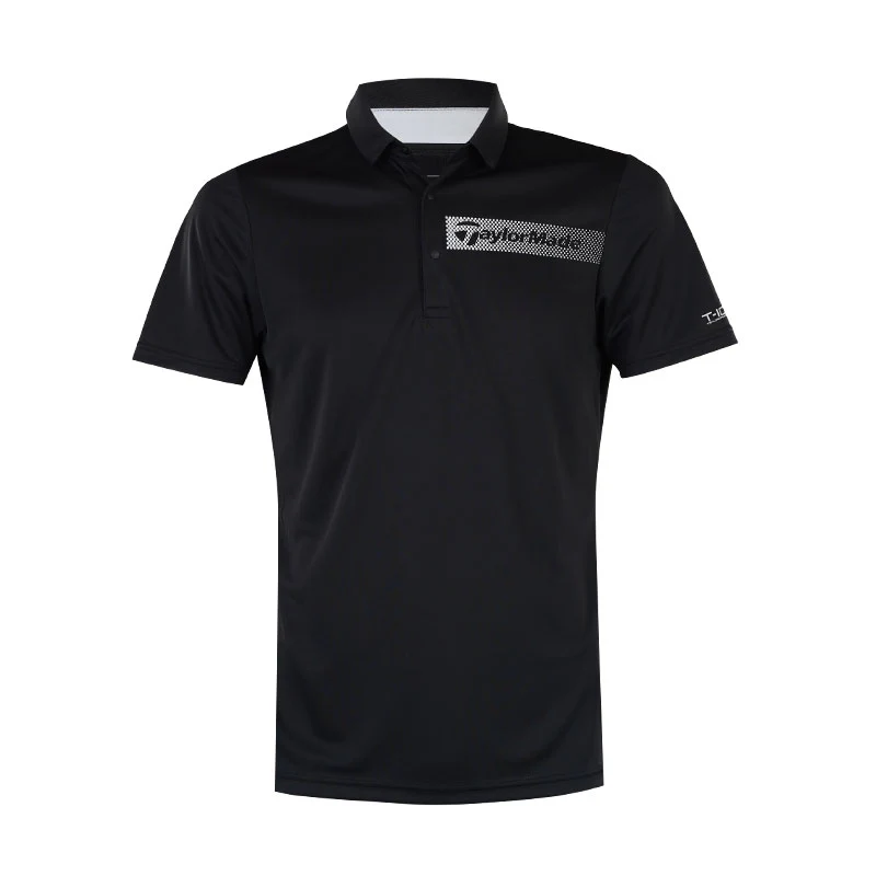 TAYLORMADE M T-ICE Gradation Men's Polo (Black)