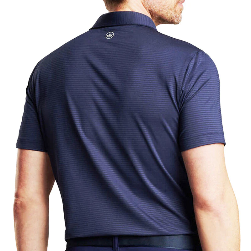 PETER MILLAR Empire Men's Performance Jersey Polo (Navy) - Image 2