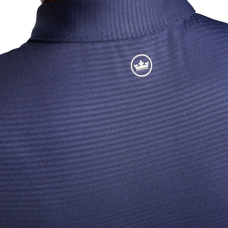 PETER MILLAR Empire Men's Performance Jersey Polo (Navy) - Image 3