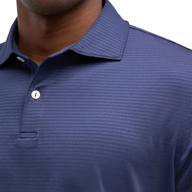 PETER MILLAR Empire Men's Performance Jersey Polo (Navy) - Image 4