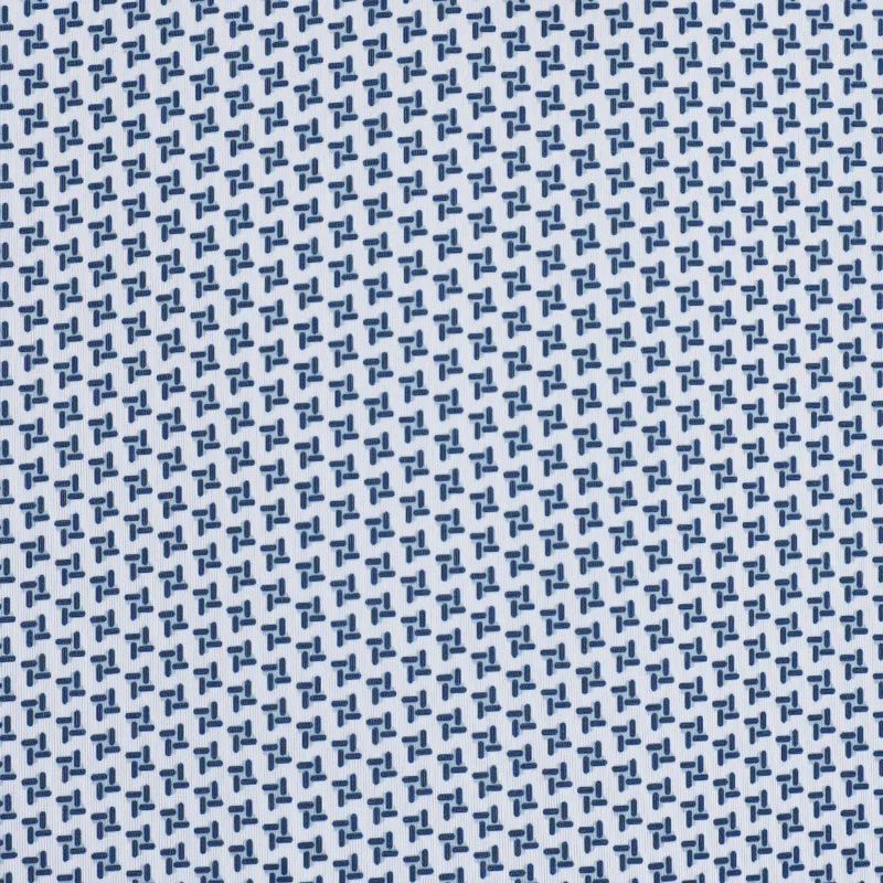 FOOTJOY Houndstooth Geo Lisle Men's Polo (White) - Image 4