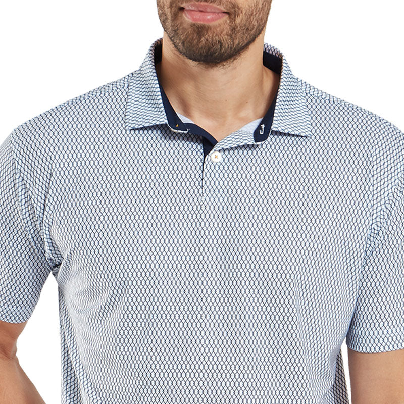 FOOTJOY Irongate Lisle Men's Polo (Bue) - Image 3