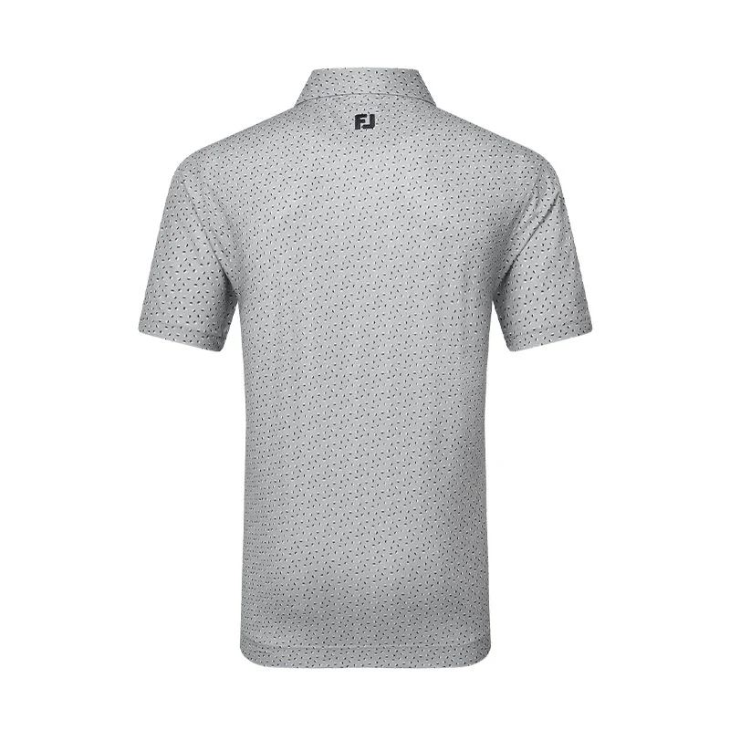 FOOTJOY Bounce Lisle Men's Polo (Grey) - Image 2