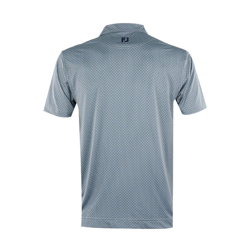 FOOTJOY Loop Print Lisle Men's Polo (Grey) - Image 2