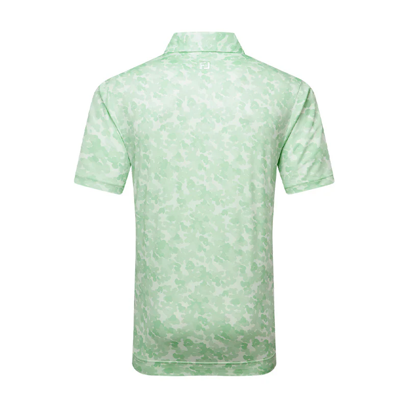 FOOTJOY Leaf Camo Lisle Men's Polo (Green) - Image 2
