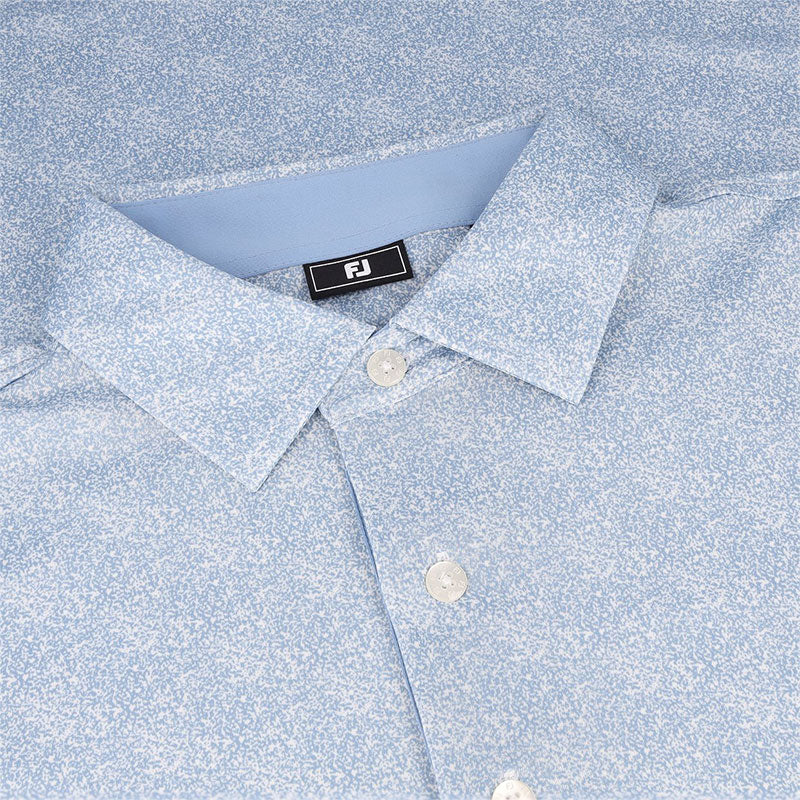 FOOTJOY Speckle Lisle Men's Polo (Blue) - Image 3