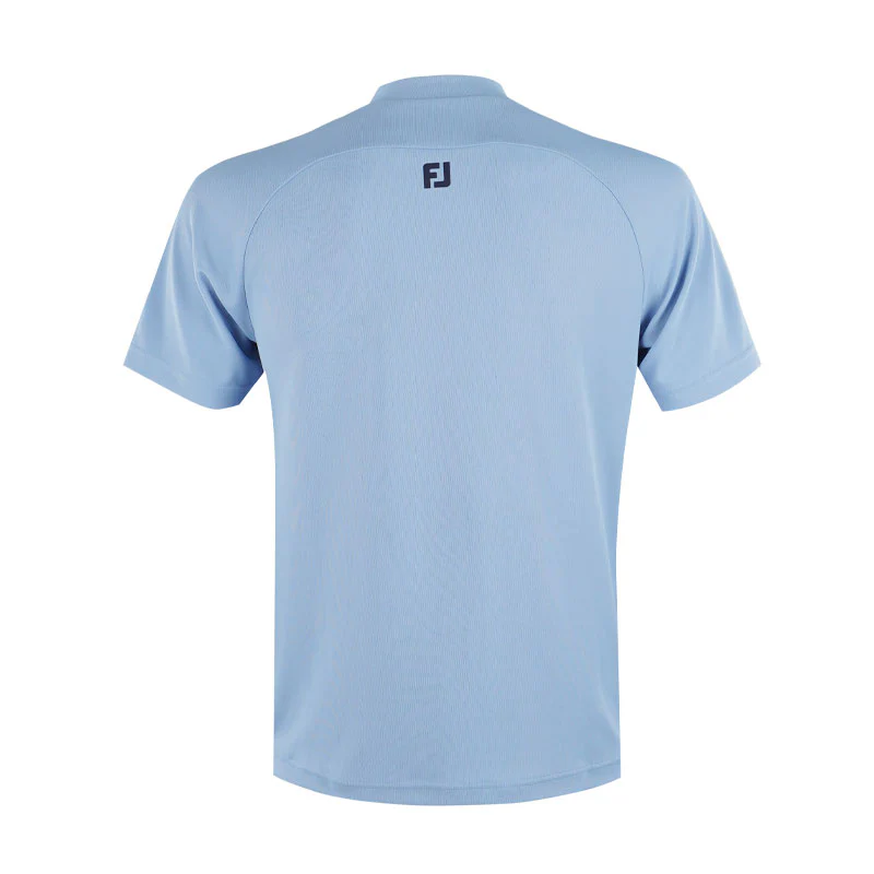 FOOTJOY Japan Bicolor Men's Mock Shirt (Blue) - Image 2
