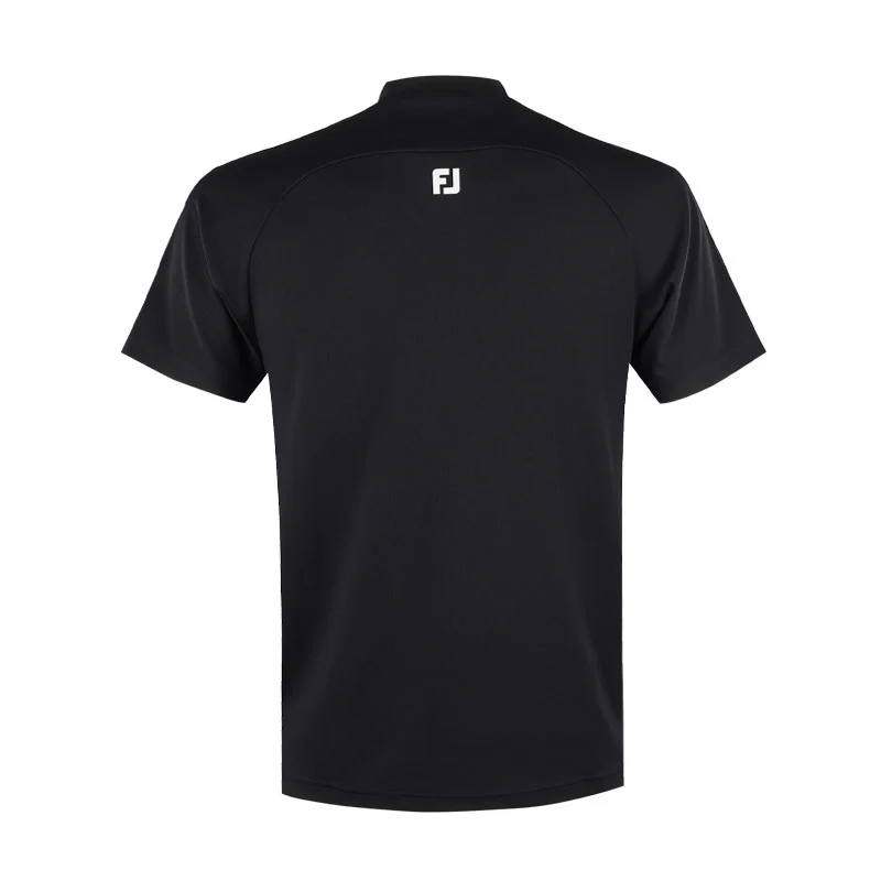 FOOTJOY Japan Bicolor Men's Mock Shirt (Black) - Image 2