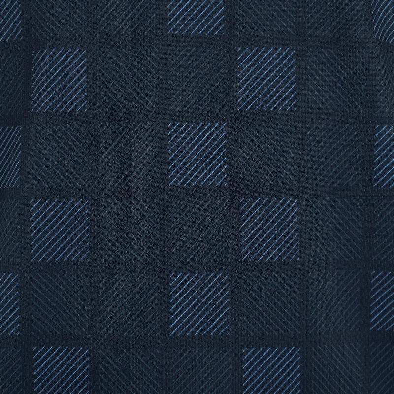 FOOTJOY Japan Checkered Snap Button Men's Polo (Navy) - Image 4