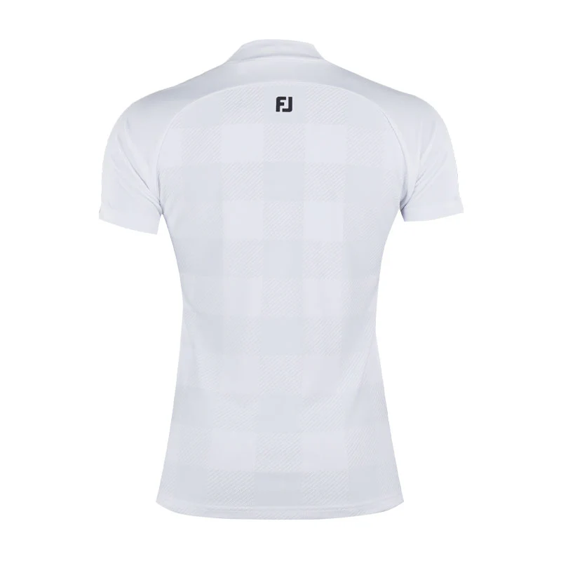 FOOTJOY Japan Jacquard Women's Mock Shirt (White) - Image 2
