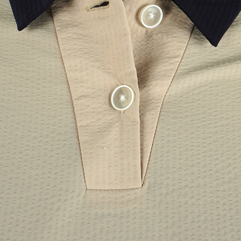 FOOTJOY Japan Seersucker Women's Polo (Brown) - Image 3