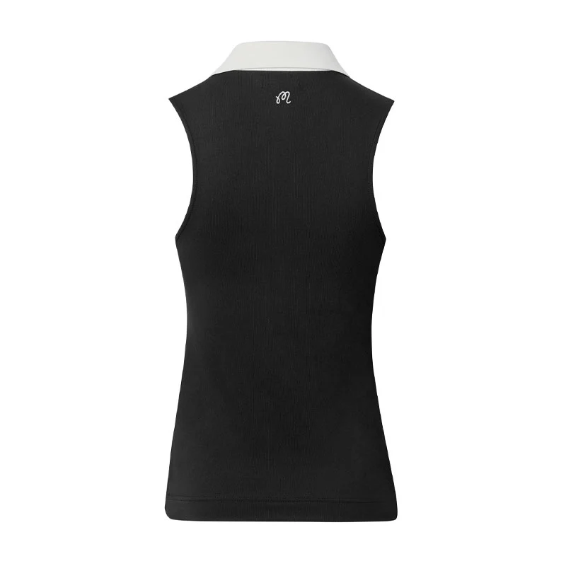 MALBON GOLF Claudia Women's Polo (Black) - Image 2