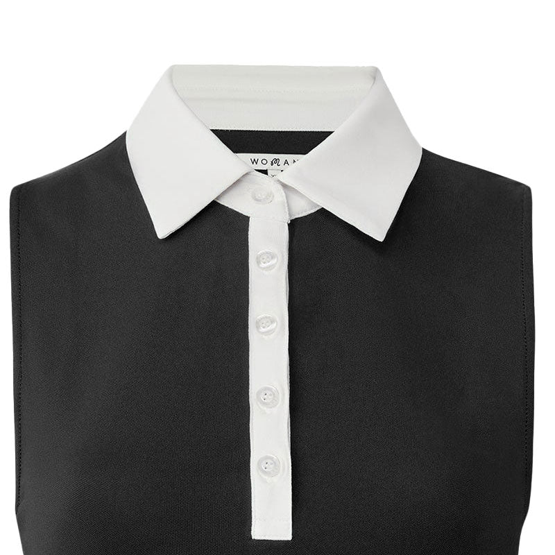 MALBON GOLF Claudia Women's Polo (Black) - Image 3