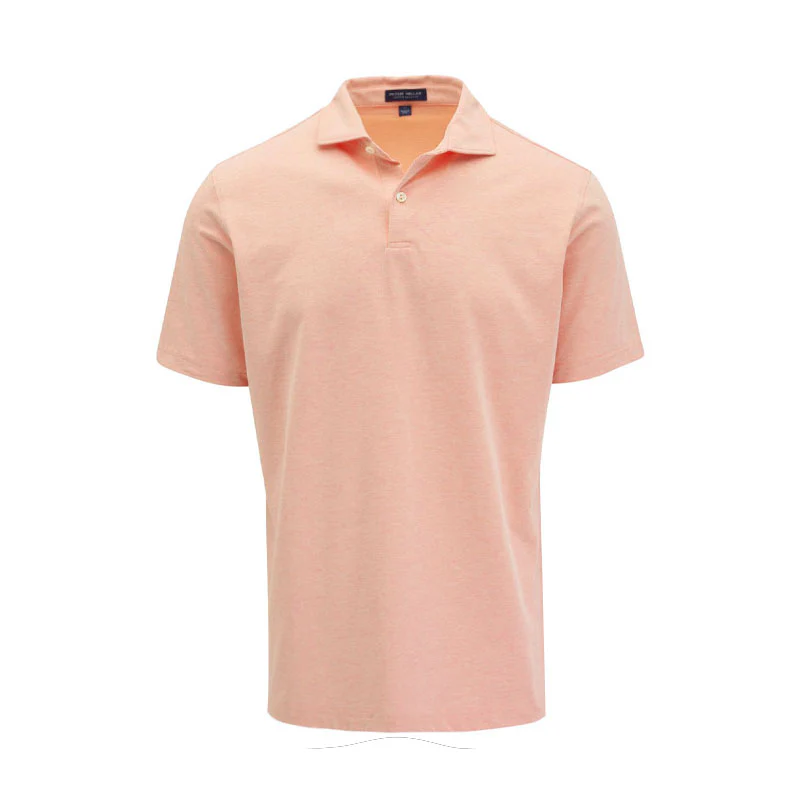 PETER MILLAR Albatross Cotton-Blend Men's Performance Polo (Orange)