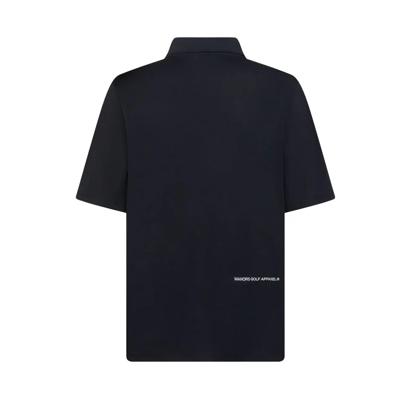MANORS The Course Men's Polo (Black) - Image 2