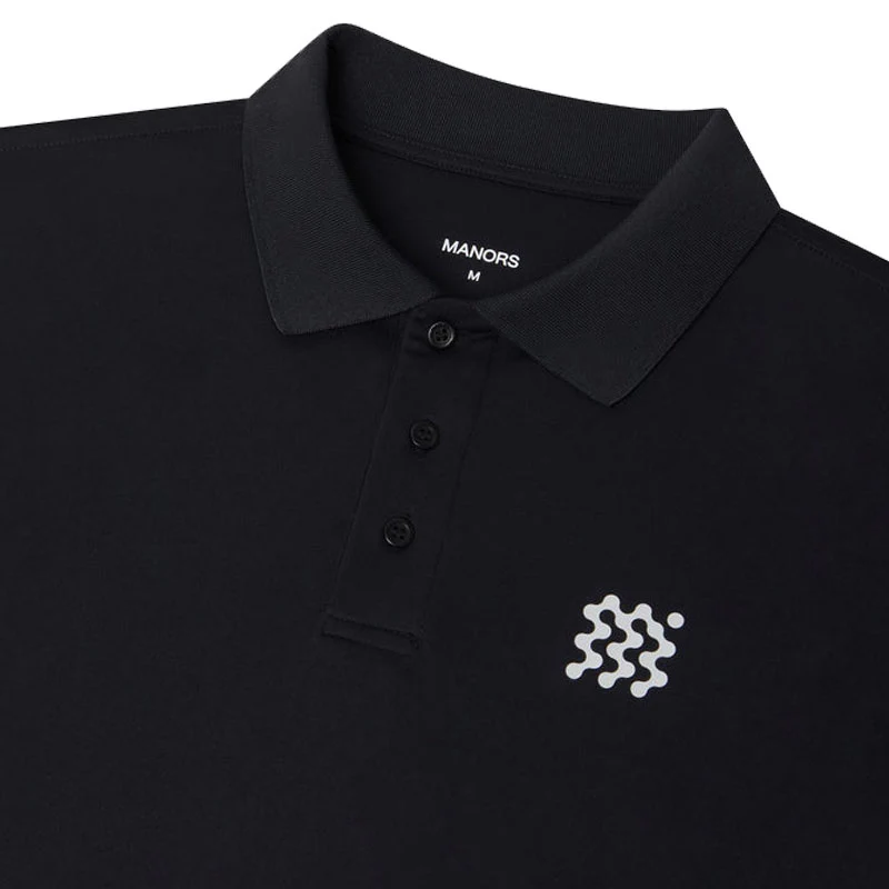 MANORS The Course Men's Polo (Black) - Image 3