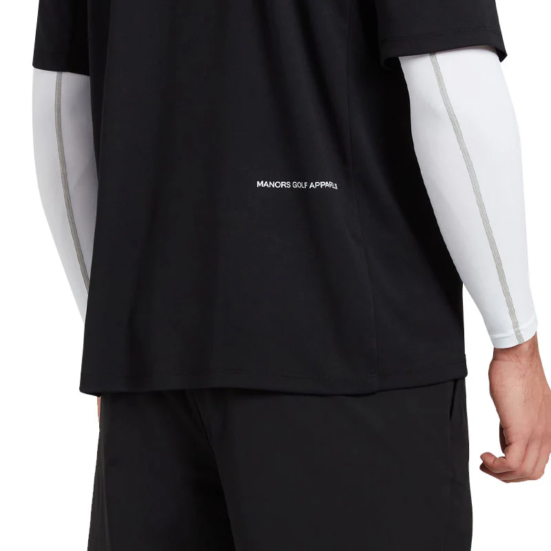 MANORS The Course Men's Polo (Black) - Image 4