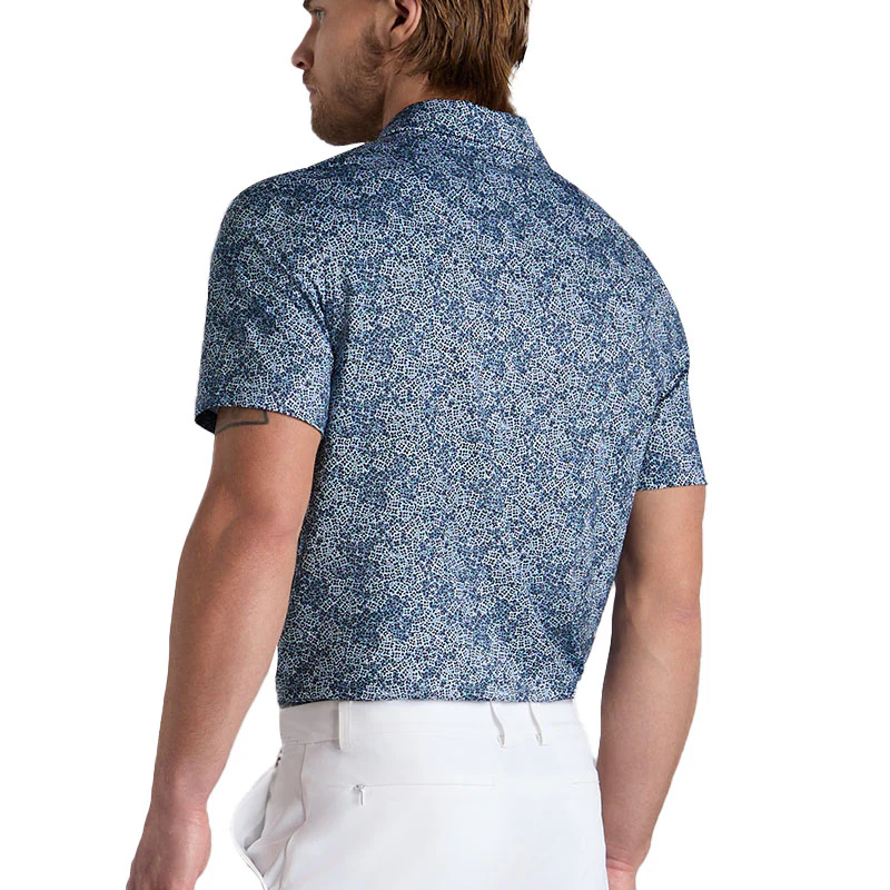 GFORE Hydrangea Tech Men's Jersey Polo (Twilight) - Image 2