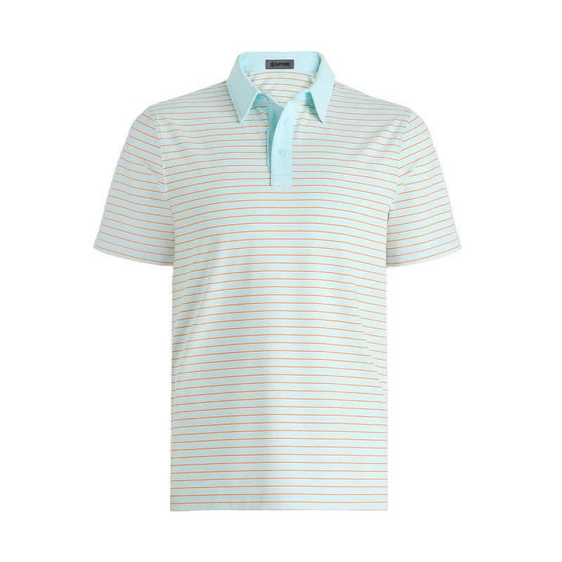 GFORE Feeder Stripe Men's Tech Jersey Polo (Daybreak)