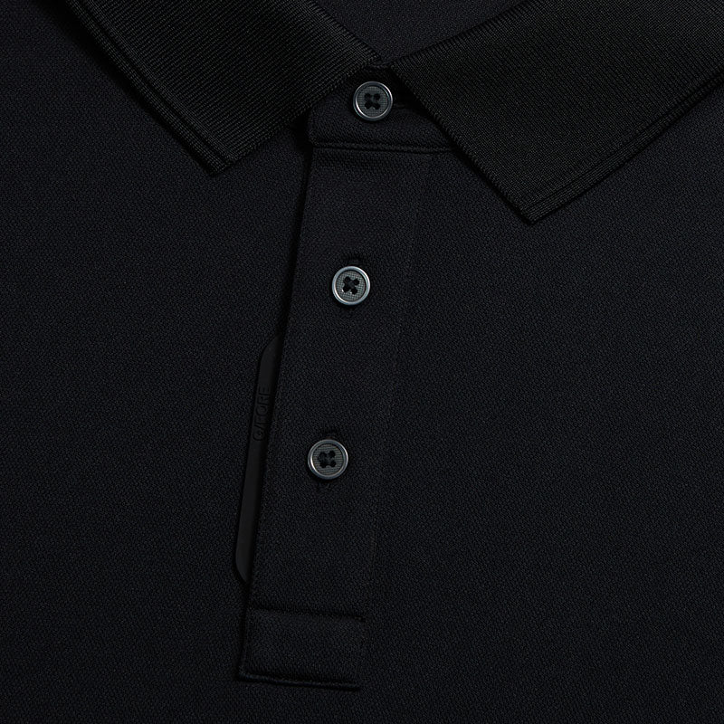 GFORE Essential Men's Performance Pique Polo (Onyx) - Image 3