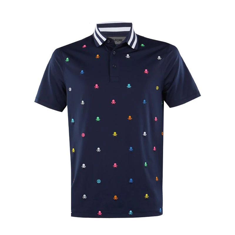 GFORE Embroidered Tech Men's Jersey Polo (Twilight)