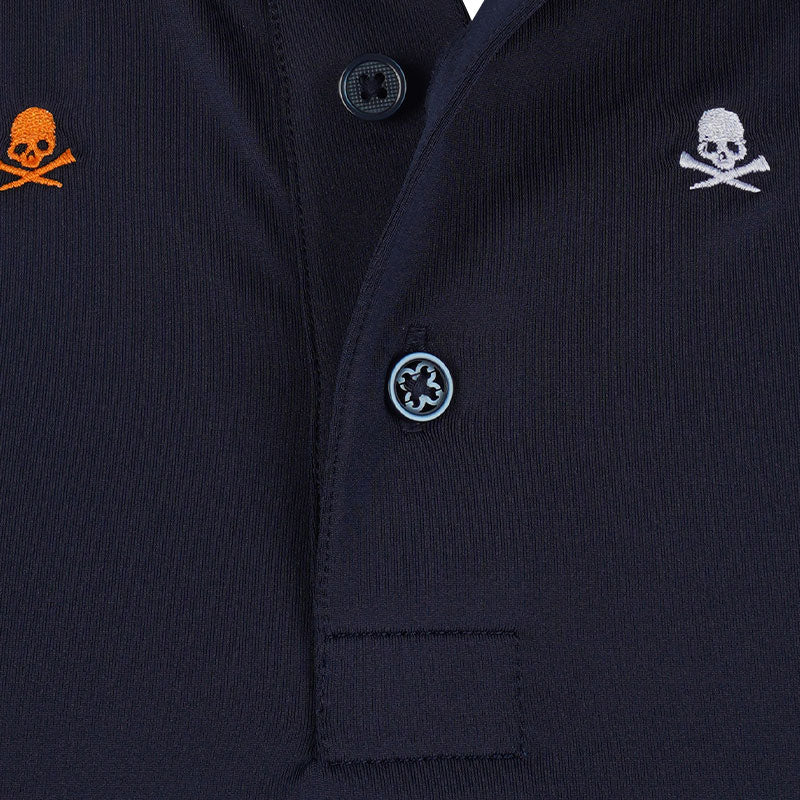 GFORE Embroidered Tech Men's Jersey Polo (Twilight) - Image 3