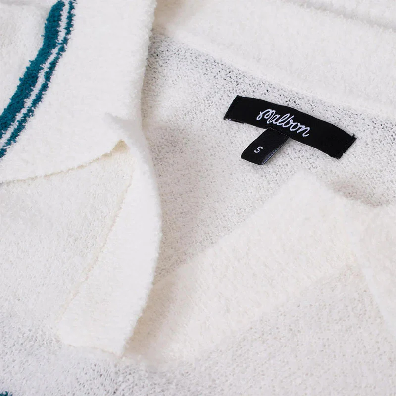 MALBON GOLF Jade Women's Polo Sweater (White) - Image 3