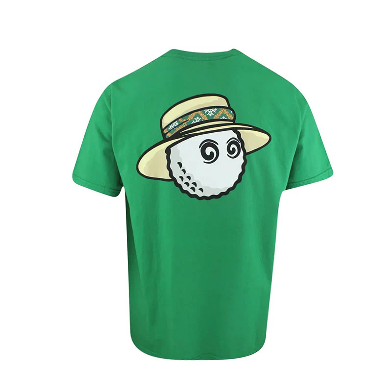 MALBON GOLF Vacation Club Men's T-Shirt (Kelly Green) - Image 2