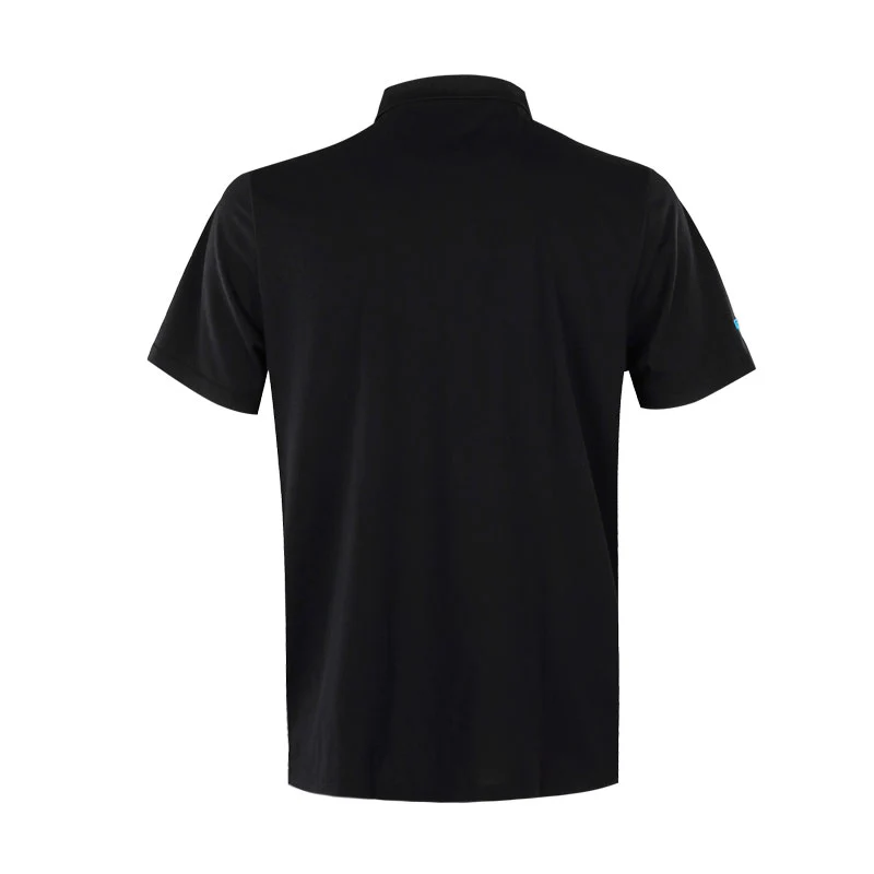 MALBON GOLF Swing Oil Men's Performance Pique Polo (Black) - Image 2
