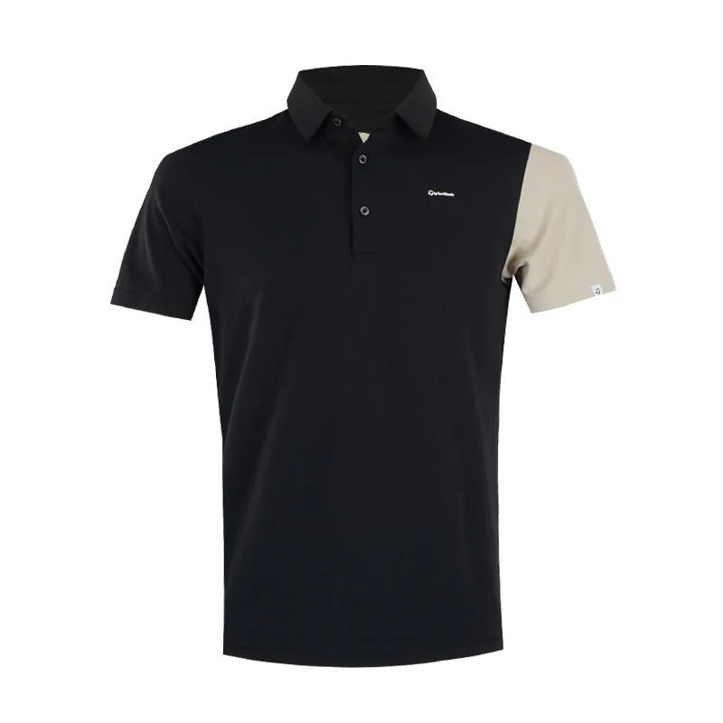 TAYLORMADE Diagonal Block Men's Polo (Black)