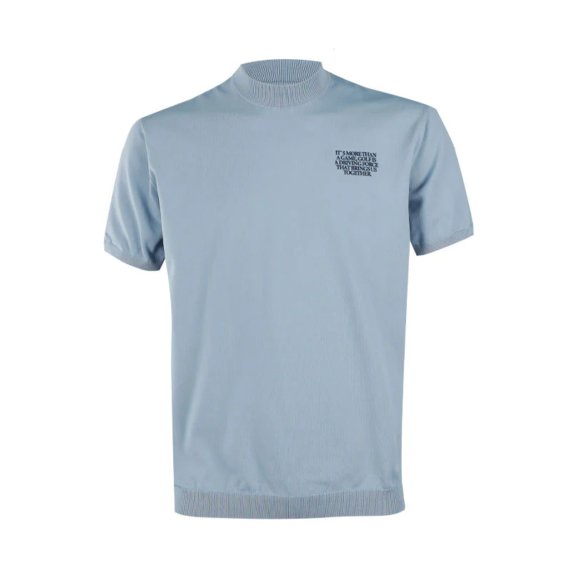 TAYLORMADE x United Arrows Bg Knit Unisex Mock Shirt (Sax)