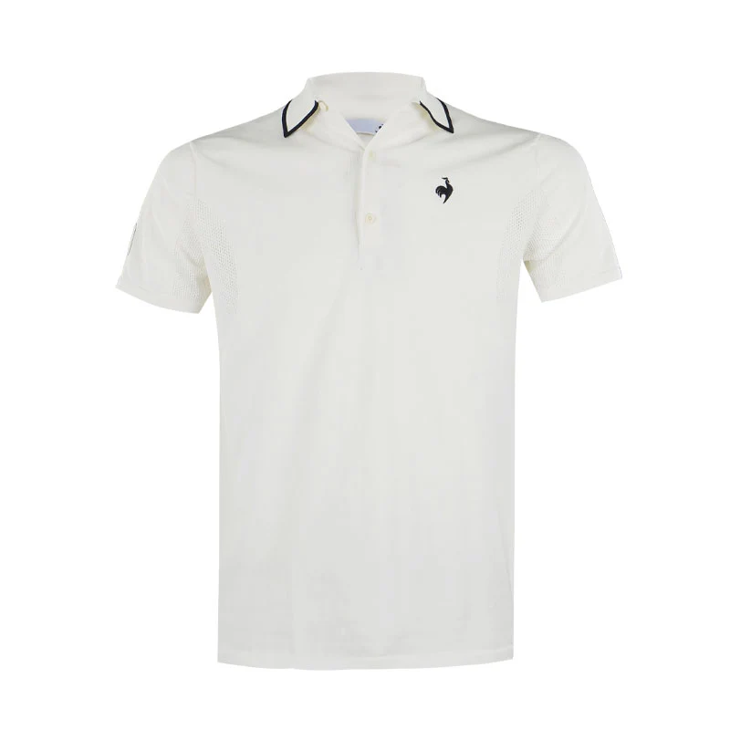 LE COQ SPORTIF GOLF Basic Knit Men's Polo (White)