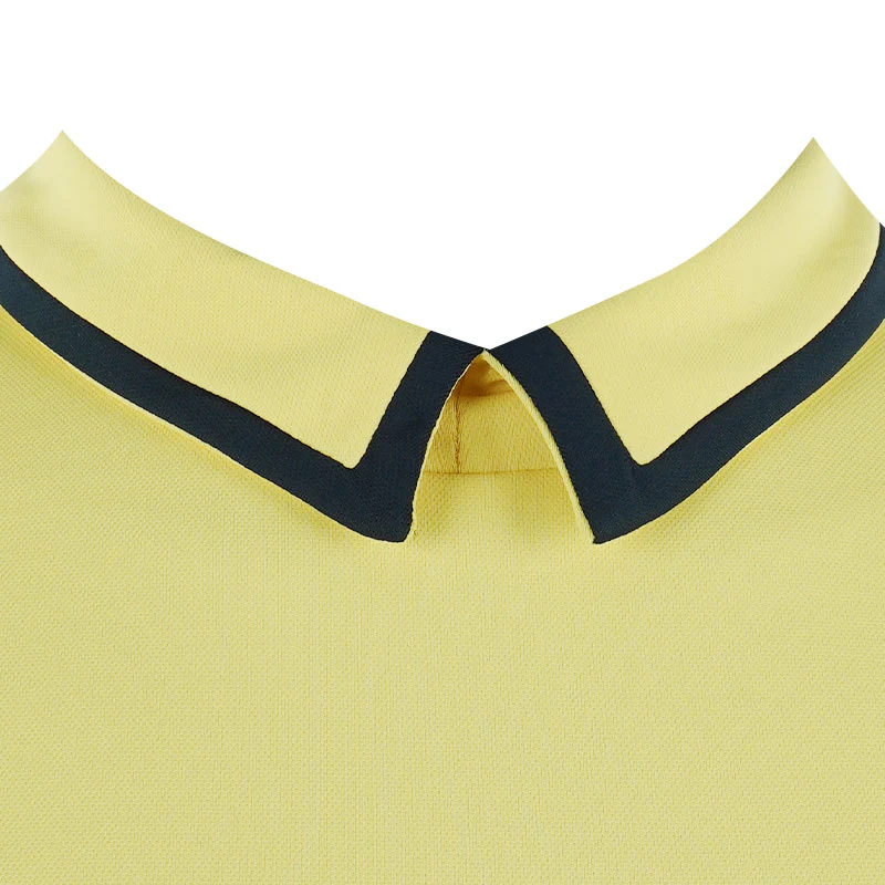 LE COQ SPORTIF GOLF Collar Women's Polo (Yellow) - Image 3