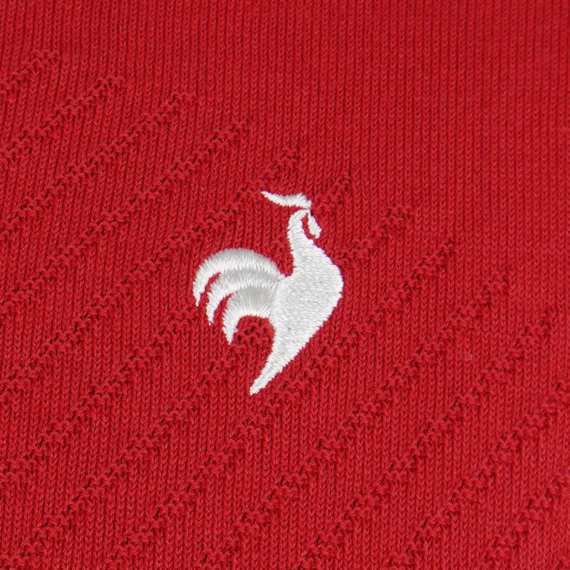 LE COQ SPORTIF GOLF New Basic Knit Women's Polo (Red) - Image 4