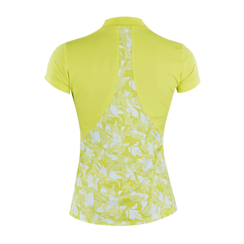 LE COQ SPORTIF GOLF Rijoume Women's Flare Mock Shirt (Yellow) - Image 2