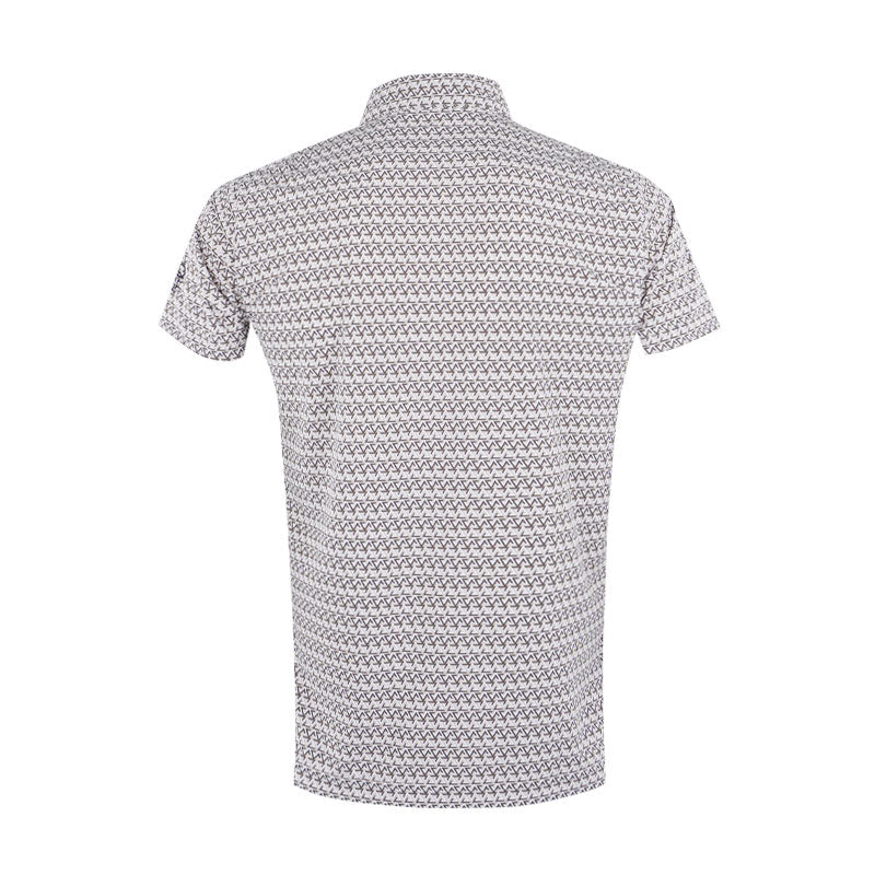 LE COQ SPORTIF GOLF Triangle Petite Men's Polo (Grey) - Image 2
