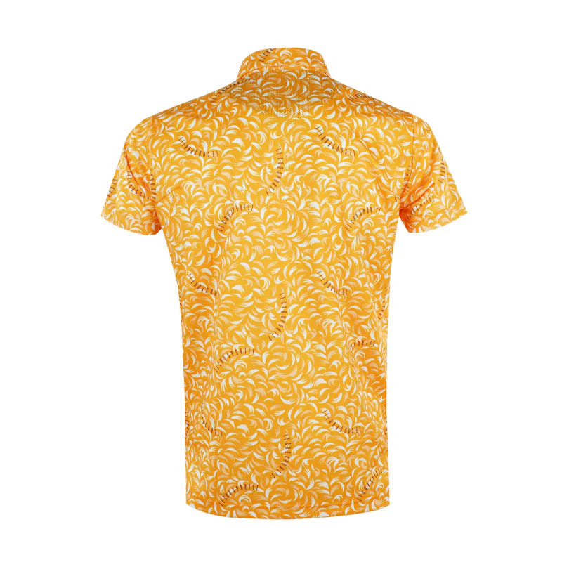 LE COQ SPORTIF GOLF Cool Touch Petite Men's Polo (Orange) - Image 2