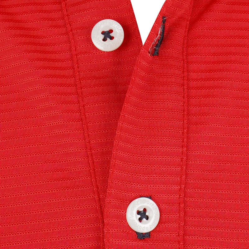 LE COQ SPORTIF GOLF Stripe Men's Polo (Red) - Image 3