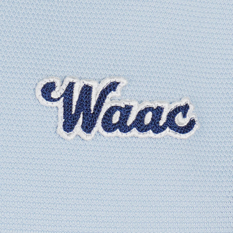 WAAC Color Block Palm Tree Men's Polo (Light Blue) - Image 4