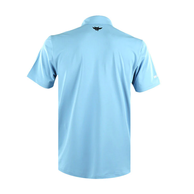WAAC Athletic Essential Men's Pique Polo (Light Blue) - Image 2