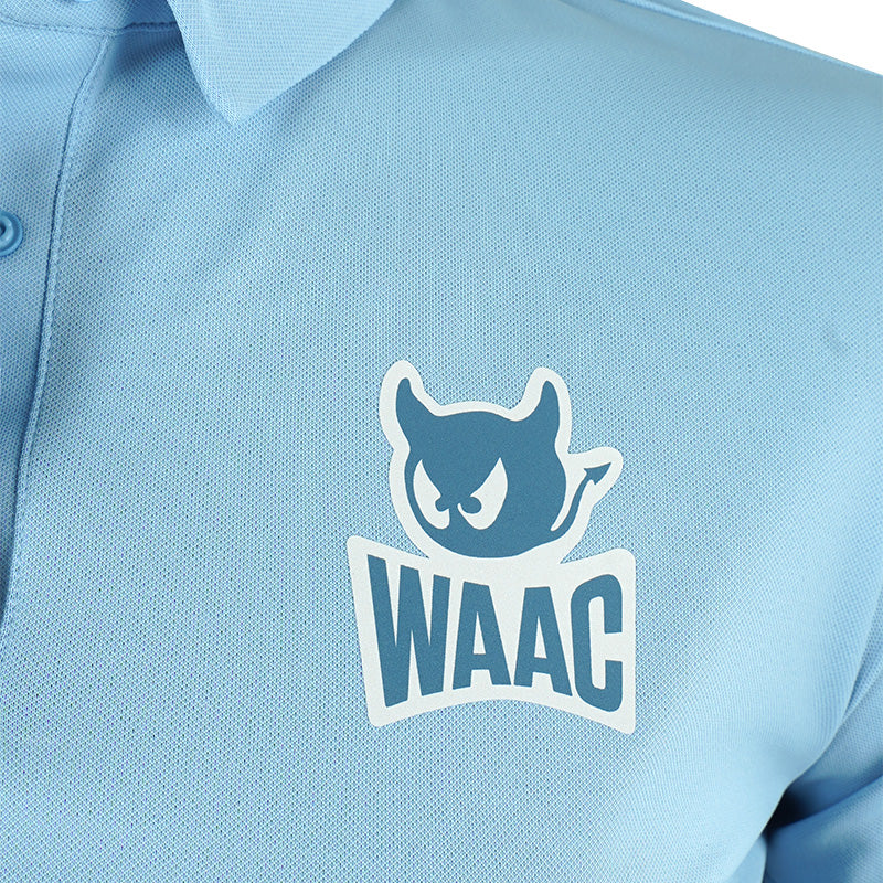 WAAC Athletic Essential Women's Pique Polo (Light Blue) - Image 3
