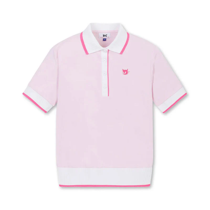 WAAC Athletic Rib Collar Women's Polo (Pink)
