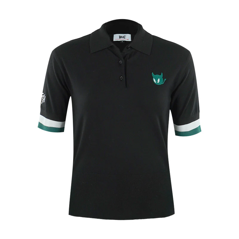 WAAC WTO Women's Knit Polo (Black)