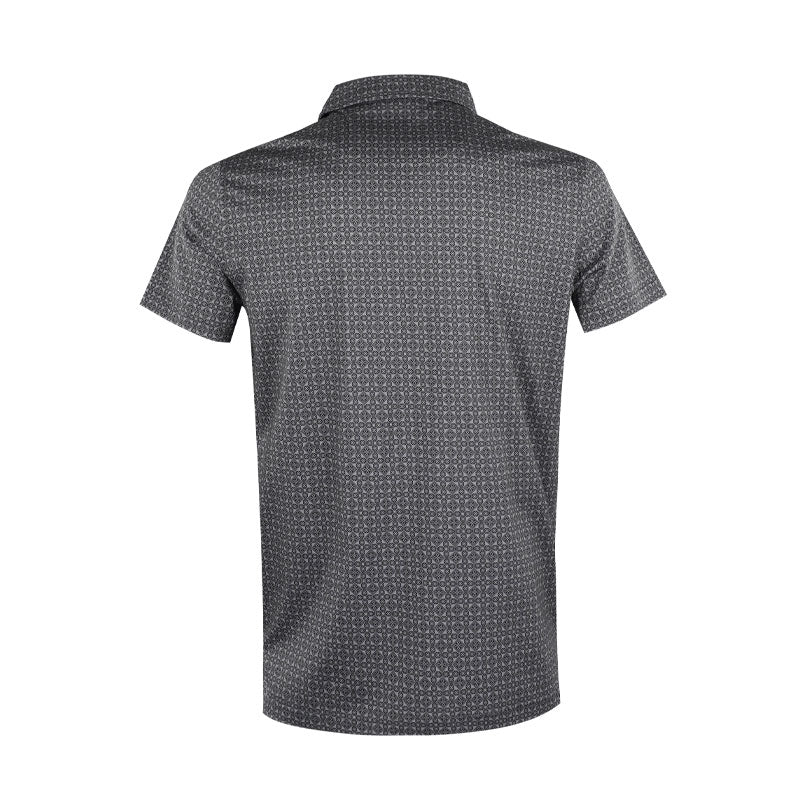 CUTTER & BUCK Mercerized Men's Polo (Black) - Image 2