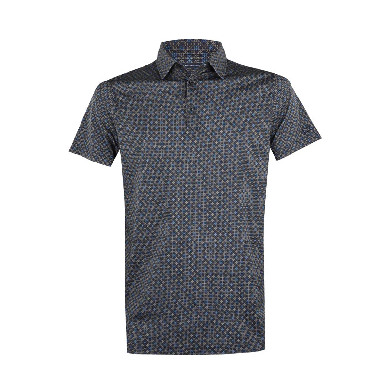 CUTTER & BUCK Mercerized Men's Polo (Multi Blue)