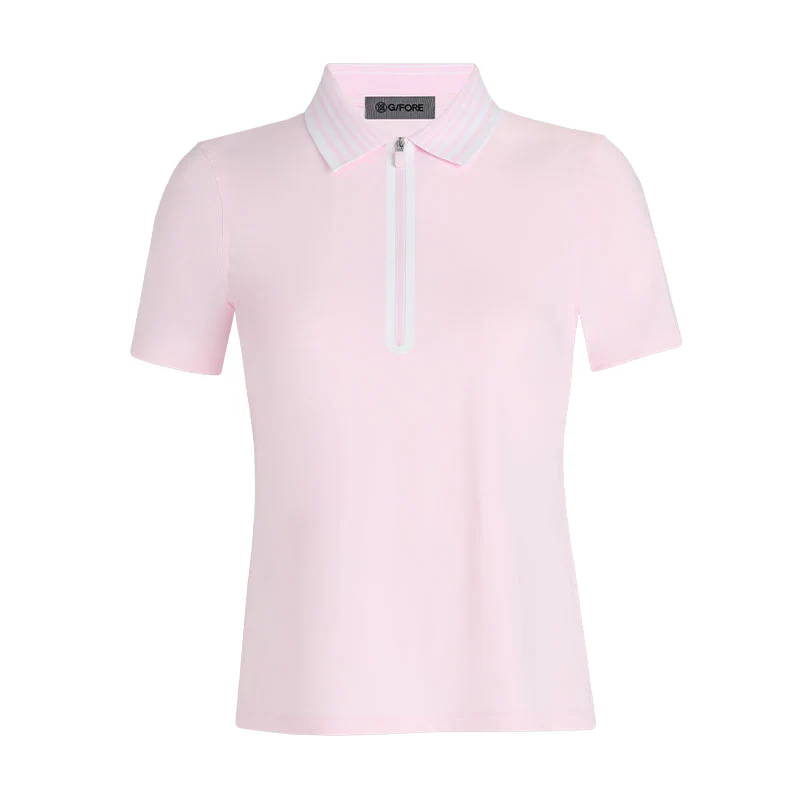 GFORE Silky Tech Nylon Quarter Zip Women's Polo (Blush)