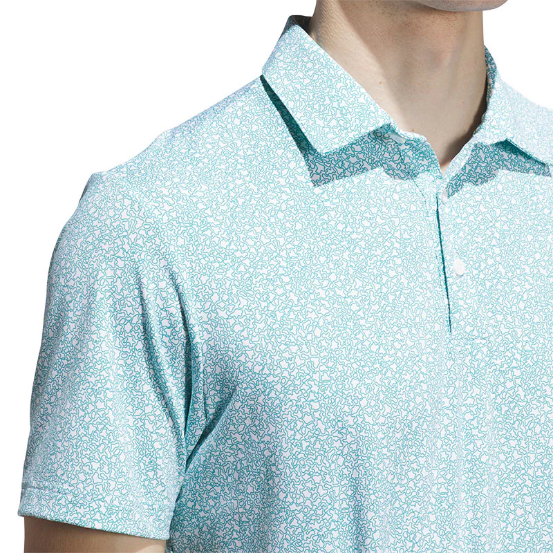 ADIDAS Ultimate365 Bunker Men's Polo (Teal) - Image 3