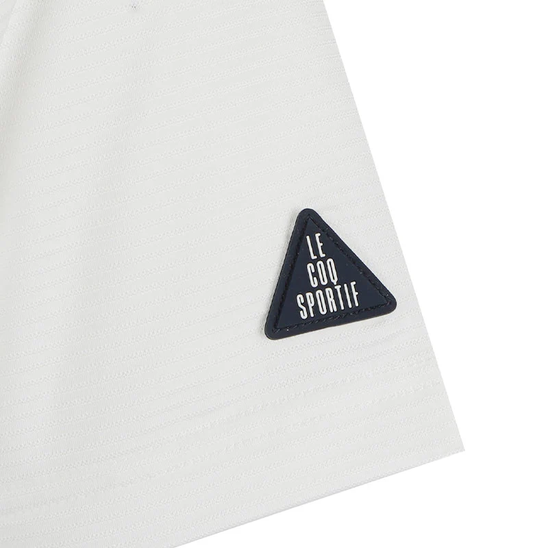 LE COQ SPORTIF GOLF Solid Men's Polo (White) - Image 4