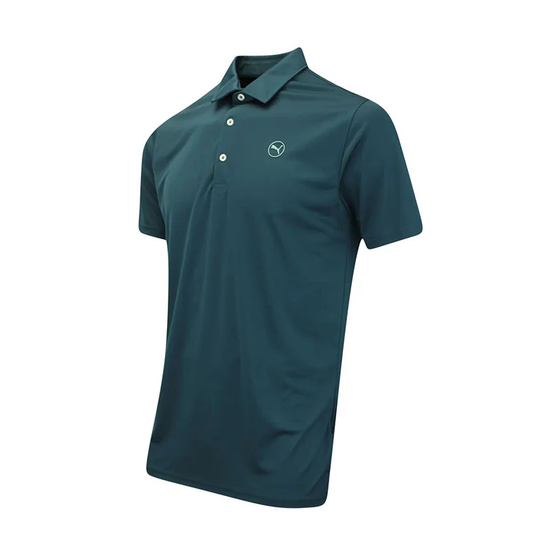 PUMA Pure 2.0 LC Men's Polo (Green Terrain) - Image 3